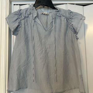 Laura Ashley blue blouse